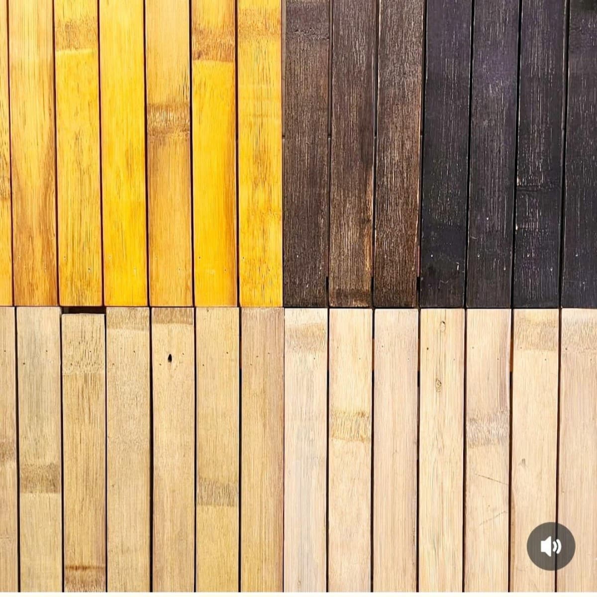 Color palette of bamboo surfaces