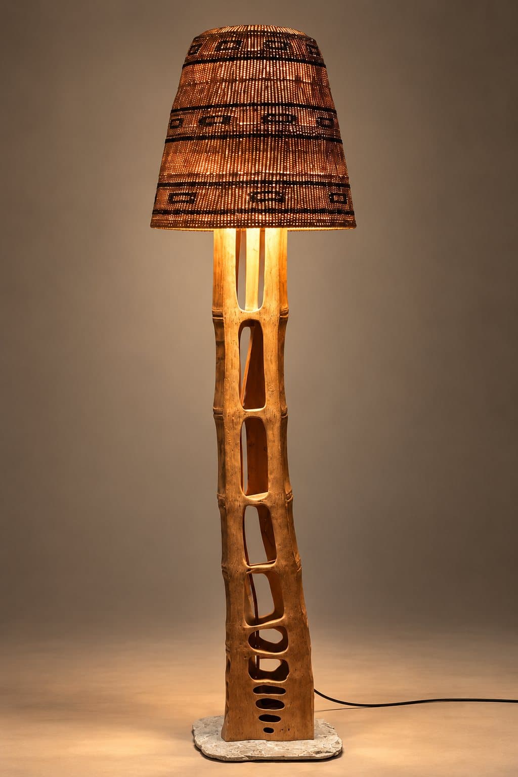 Alma large floor lamp photographed in the studio